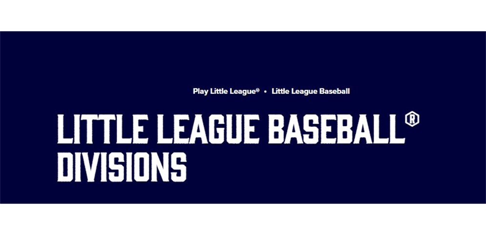 Little League Baseball Divisions